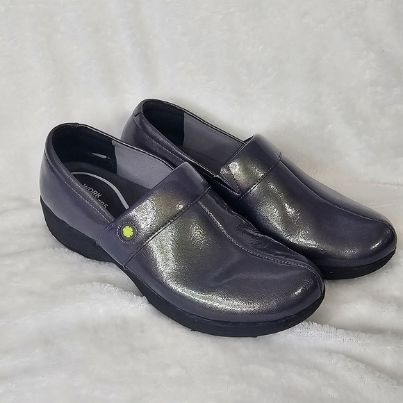 Work‎ Wonders By Dansko Camellia Clogs Nursing Work Comfort Shoes Size 41 Purple - Picture 1 of 13